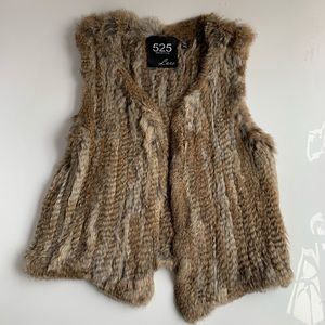 525 America Luxe S Genuine Rabbit Fur Vest